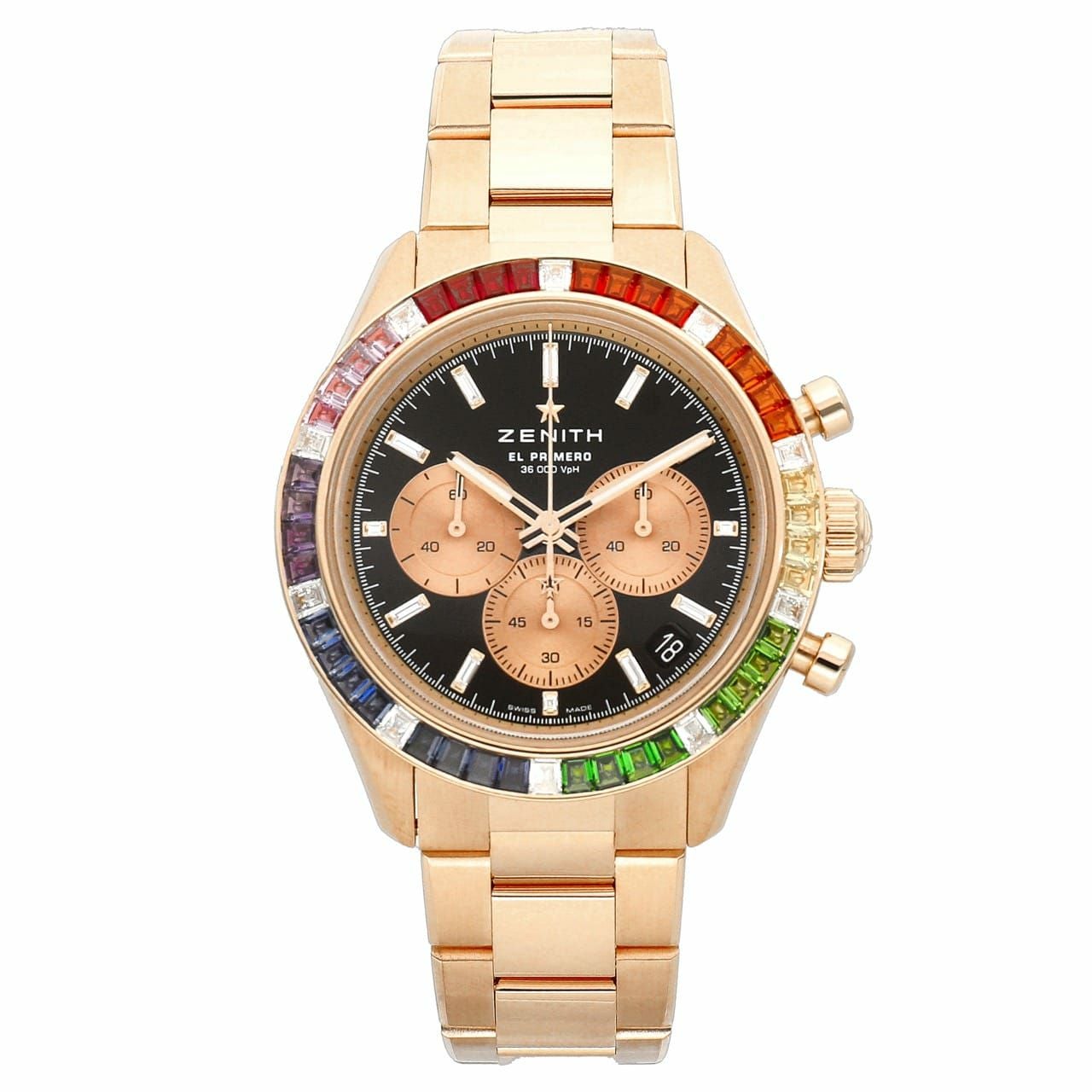 新品】ゼニス 時計 クロノマスター スポーツ レインボー ヨシダ