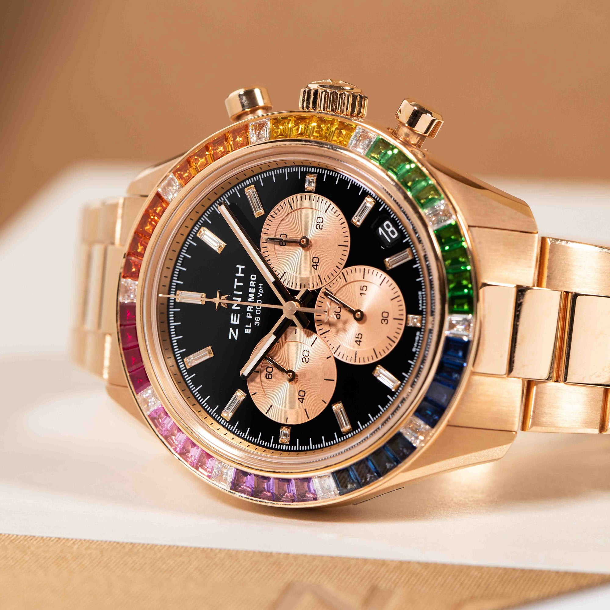新品】ゼニス 時計 クロノマスター スポーツ レインボー ヨシダ