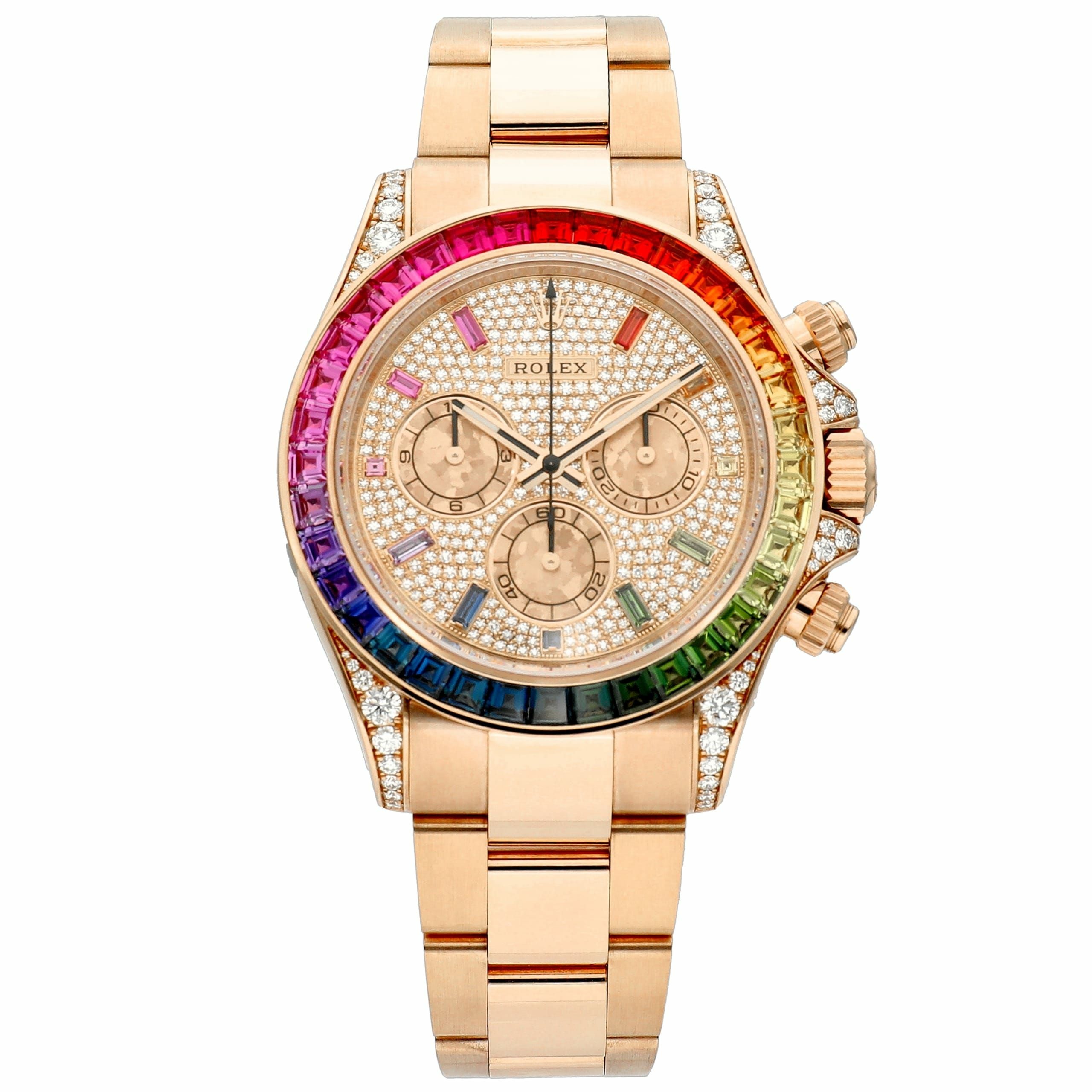 中古A】ロレックス 時計 デイトナ 116595RBOW レインボー パヴェダイヤ