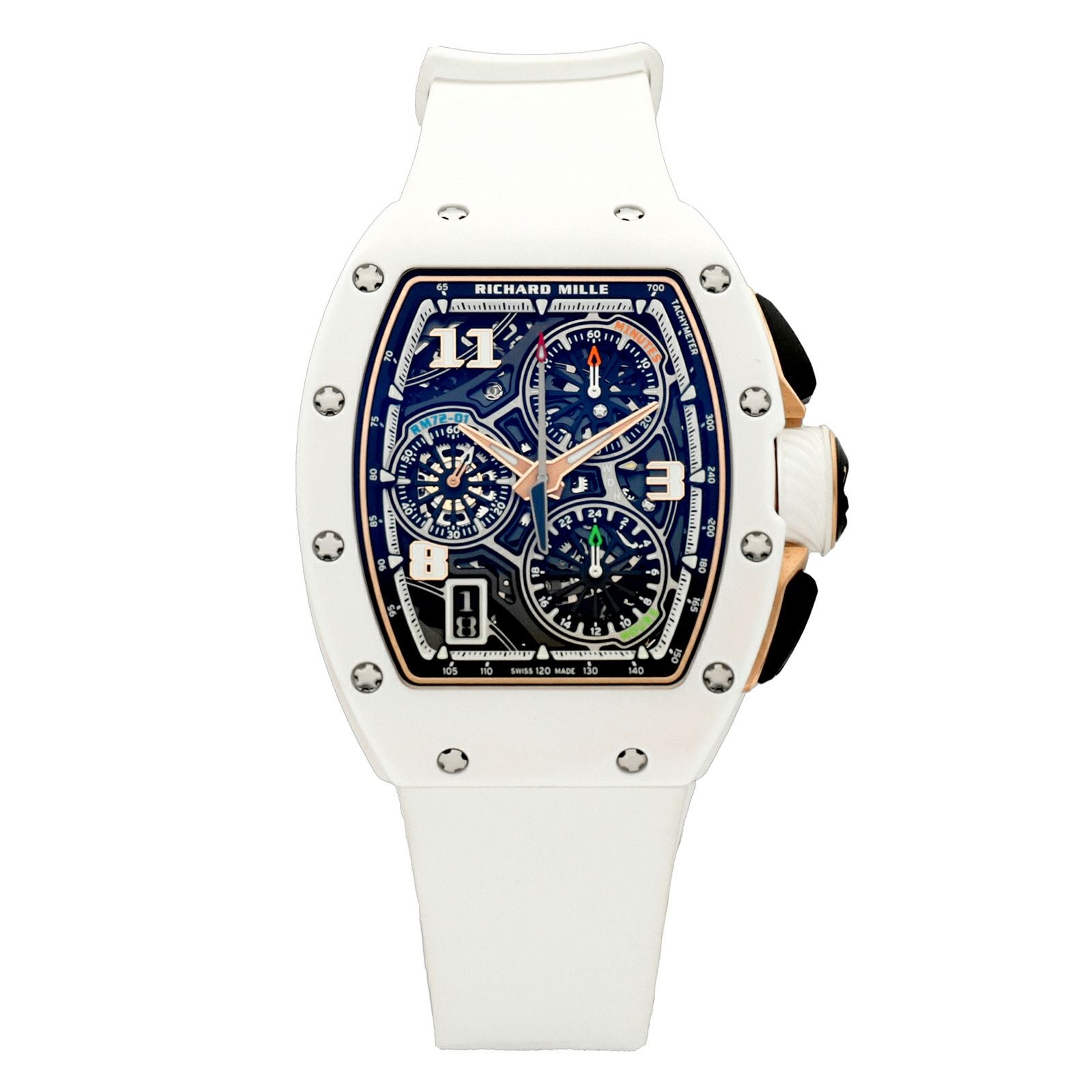 新品】リシャール ミル 時計 RM72-01 ホワイトセラミック スケルトン