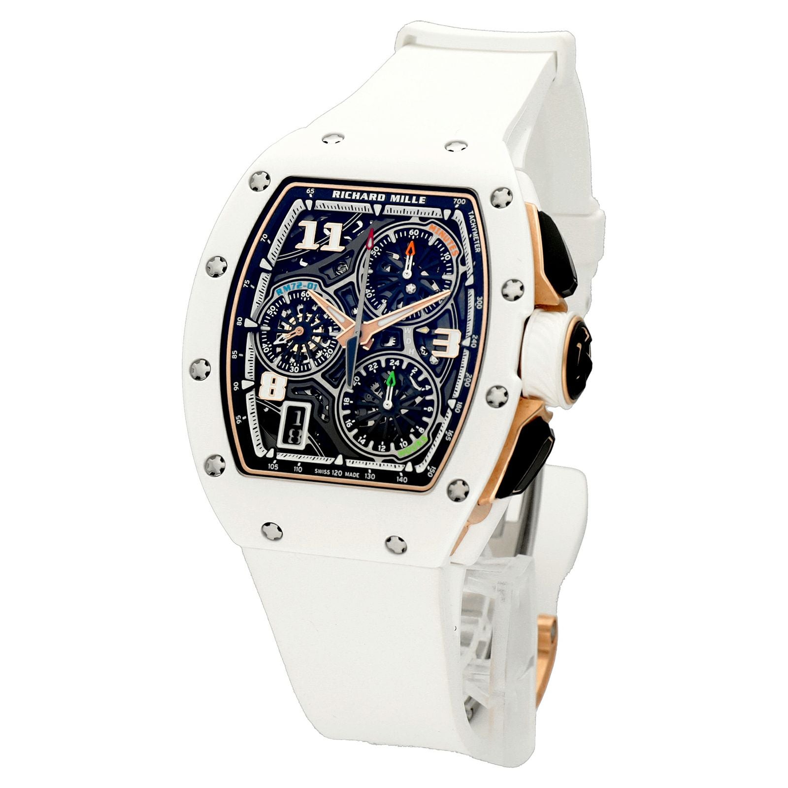 新品】リシャール ミル 時計 RM72-01 ホワイトセラミック スケルトン