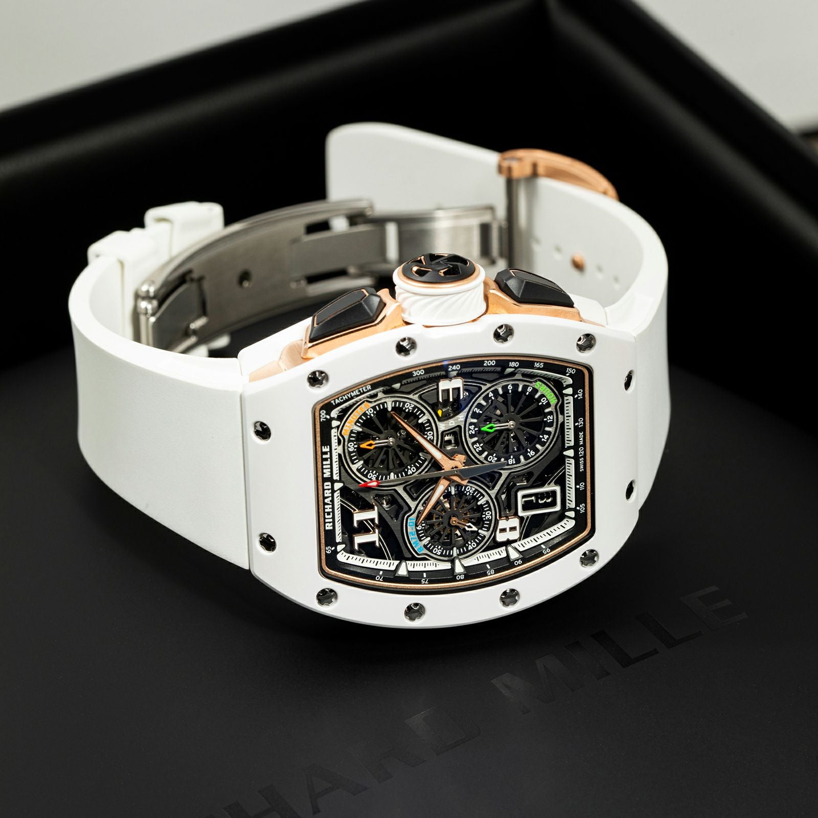 新品】リシャール ミル 時計 RM72-01 ホワイトセラミック スケルトン