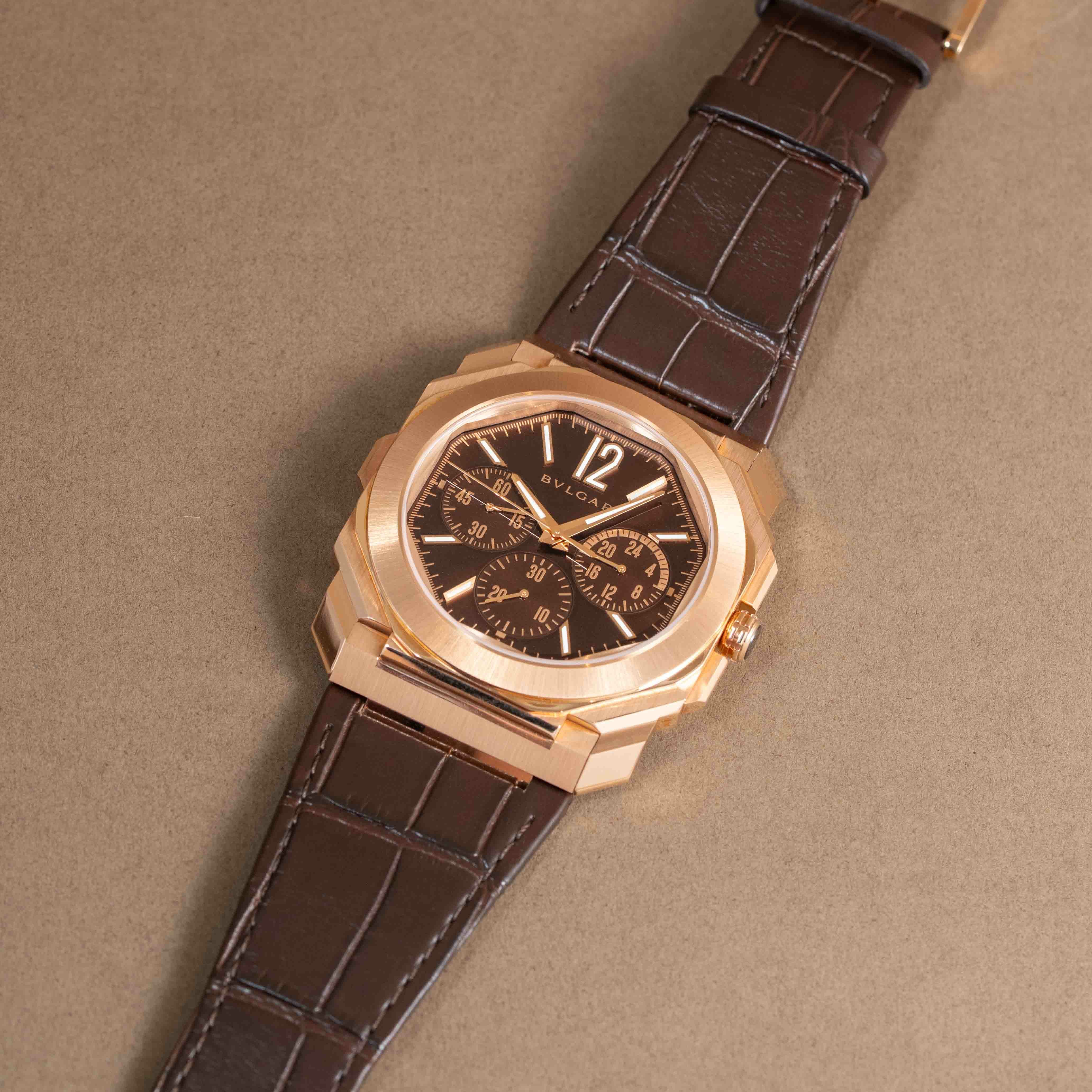 新品】ブルガリ 時計 オクト フィニッシモ クロノグラフ GMT 103468