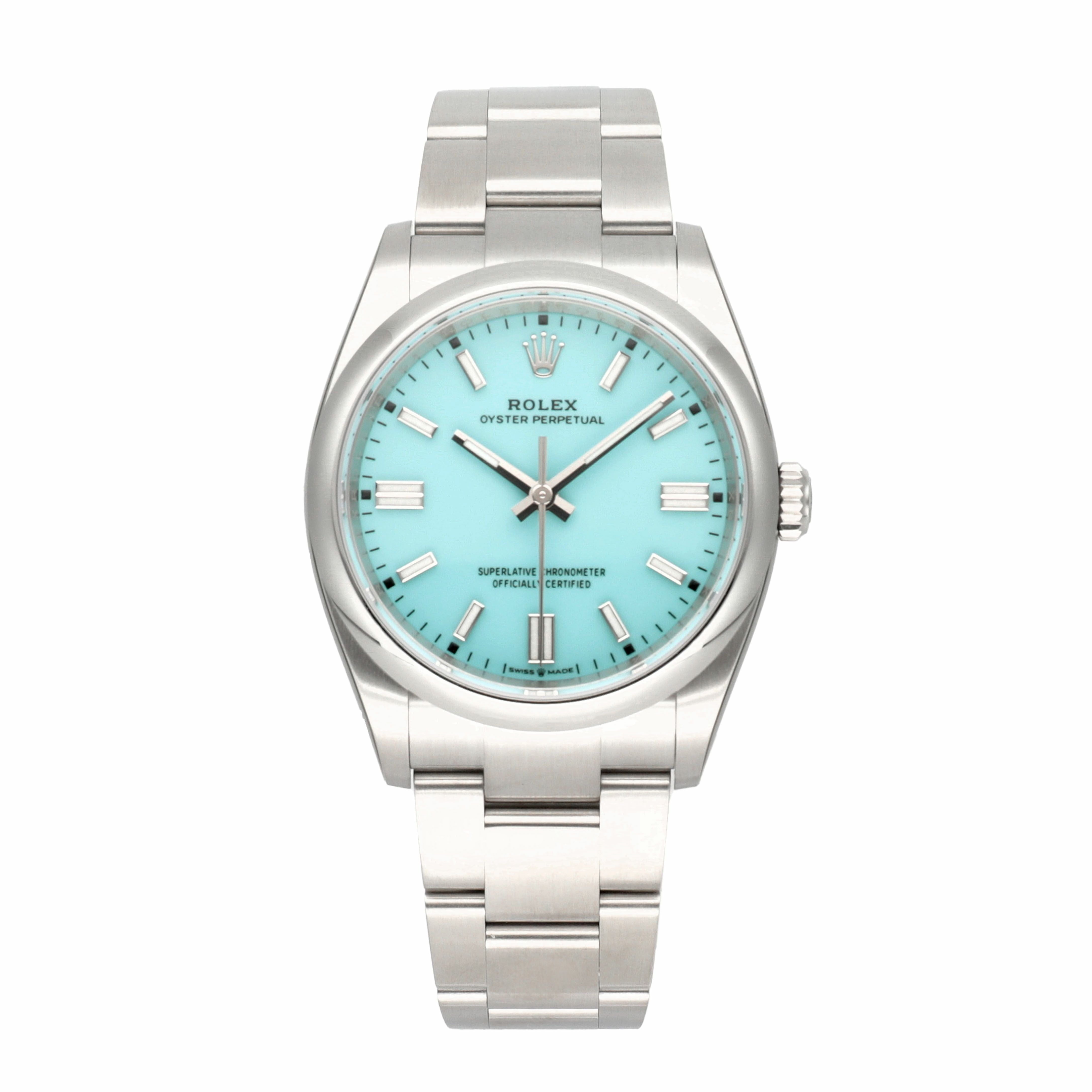 ROLEX ターコイズ アナログ時計 新品】ロレックス 時計 オイスターパーペチュアル36 126000 ターコイズ