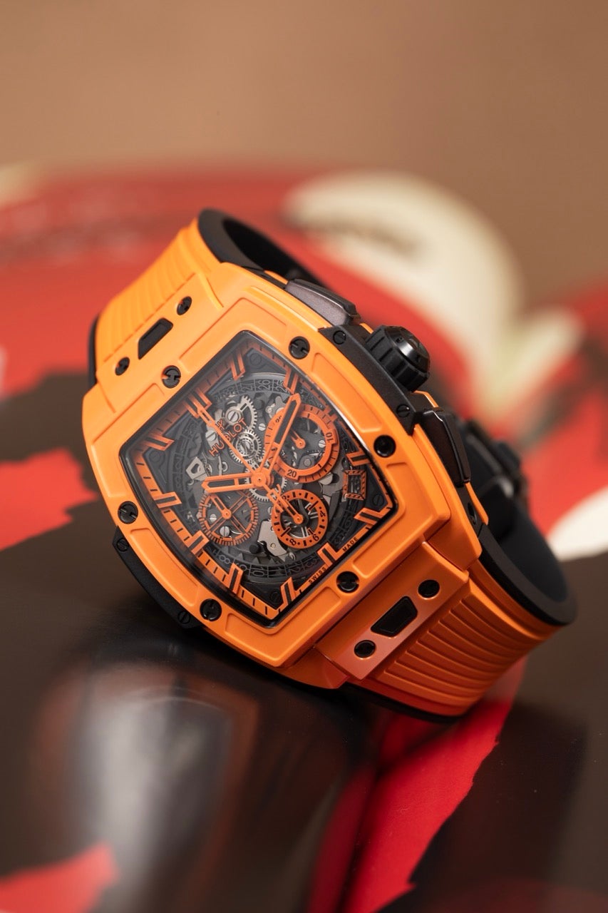 daiki様 純正 HUBLOT オレンジ 迷彩 新品】 ウブロ 時計 スピリット オブ ビッグ・バン 642.CU.0110.RX