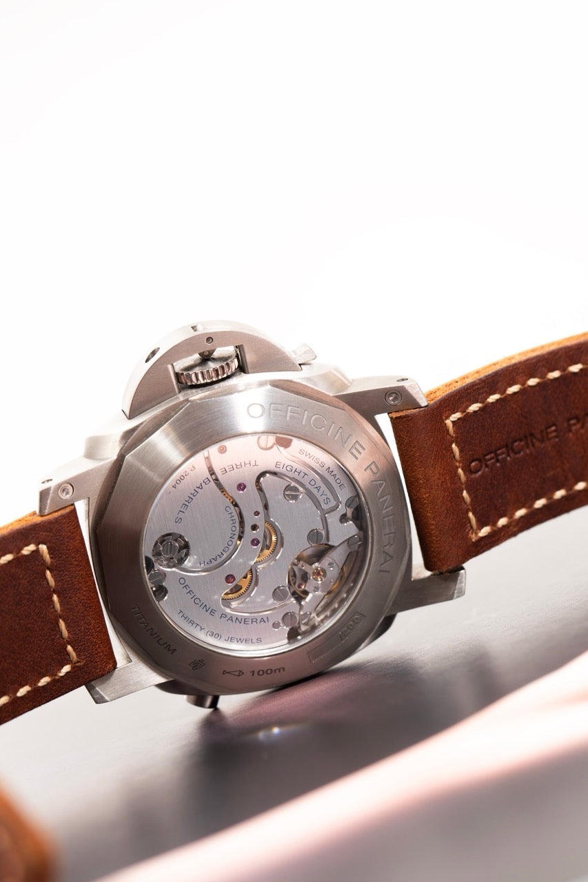 中古A】 パネライ 時計 ルミノール 1950 PAM00737 ダークグリーン文字