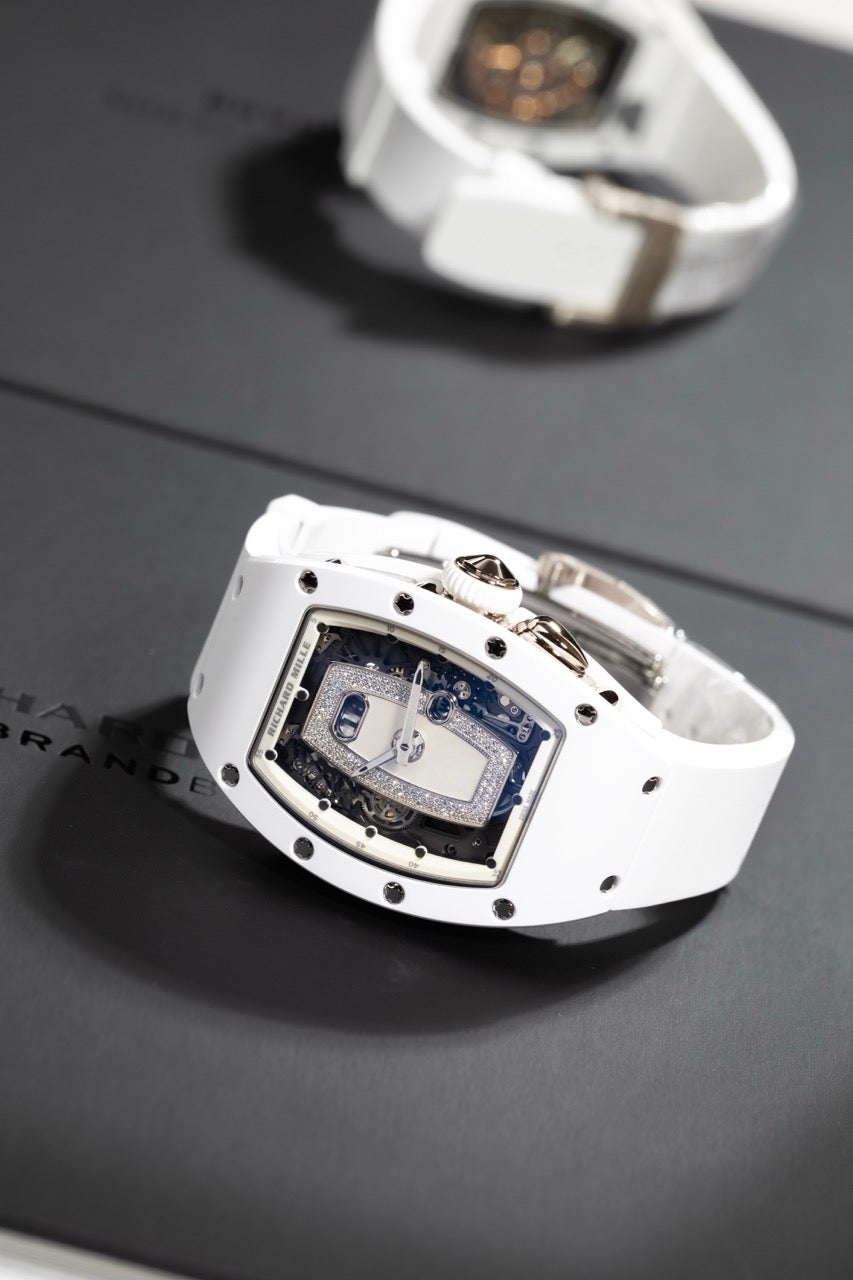 新品】 リシャール ミル 時計 ATZホワイトセラミック RM037