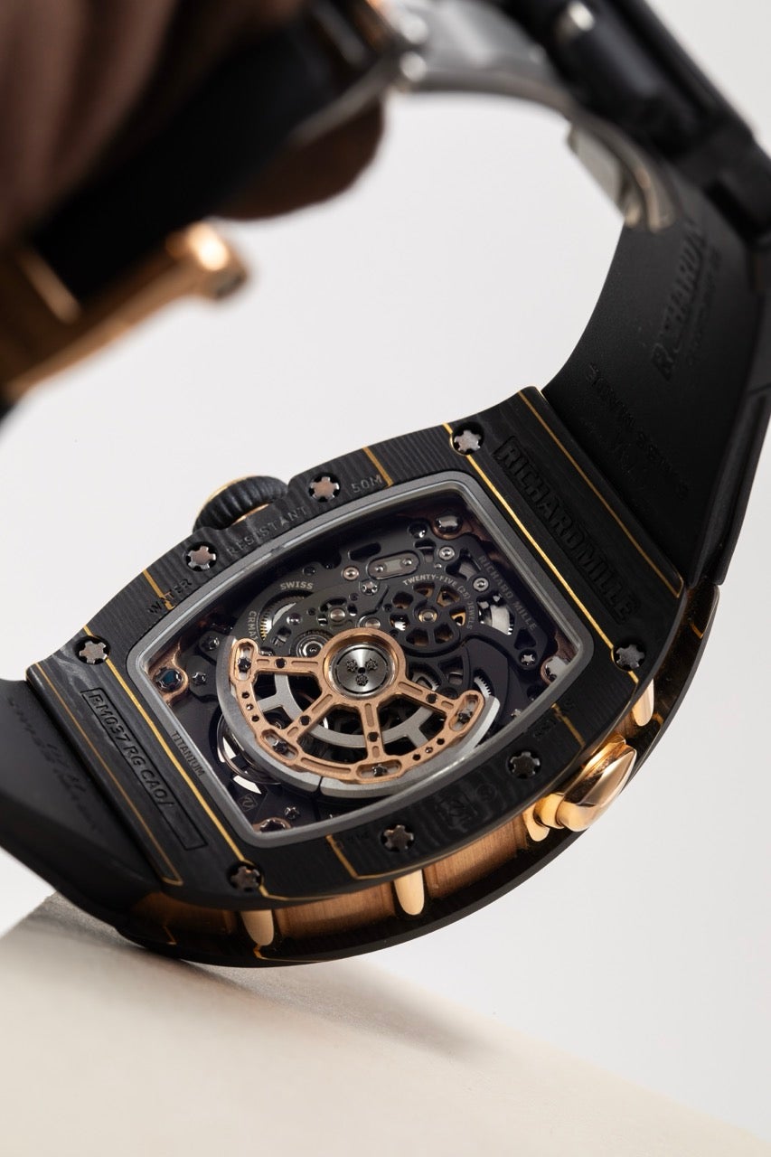 中古AB】 リシャールミル 時計 オートマチック ウイング RM037 RG CAO