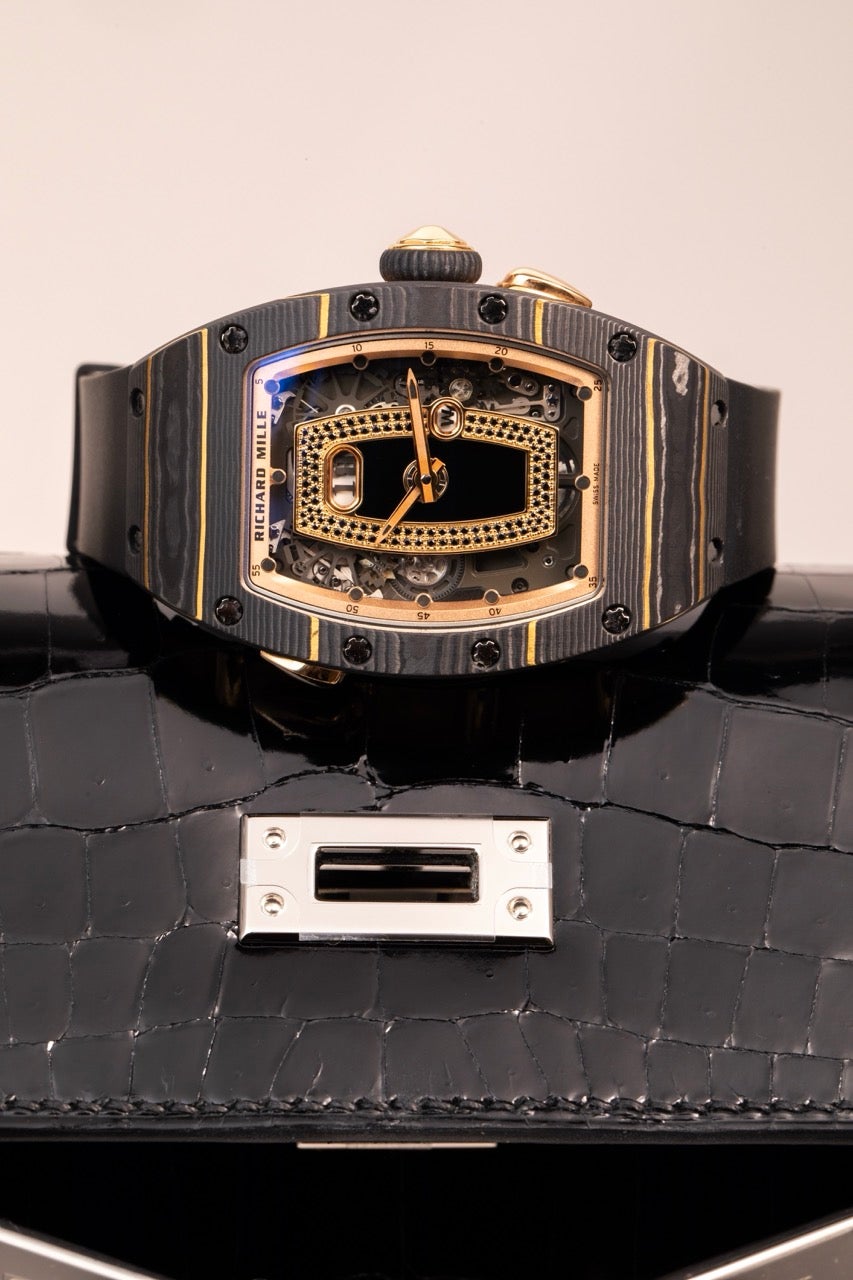 中古AB】 リシャールミル 時計 オートマチック ウイング RM037 RG CAO