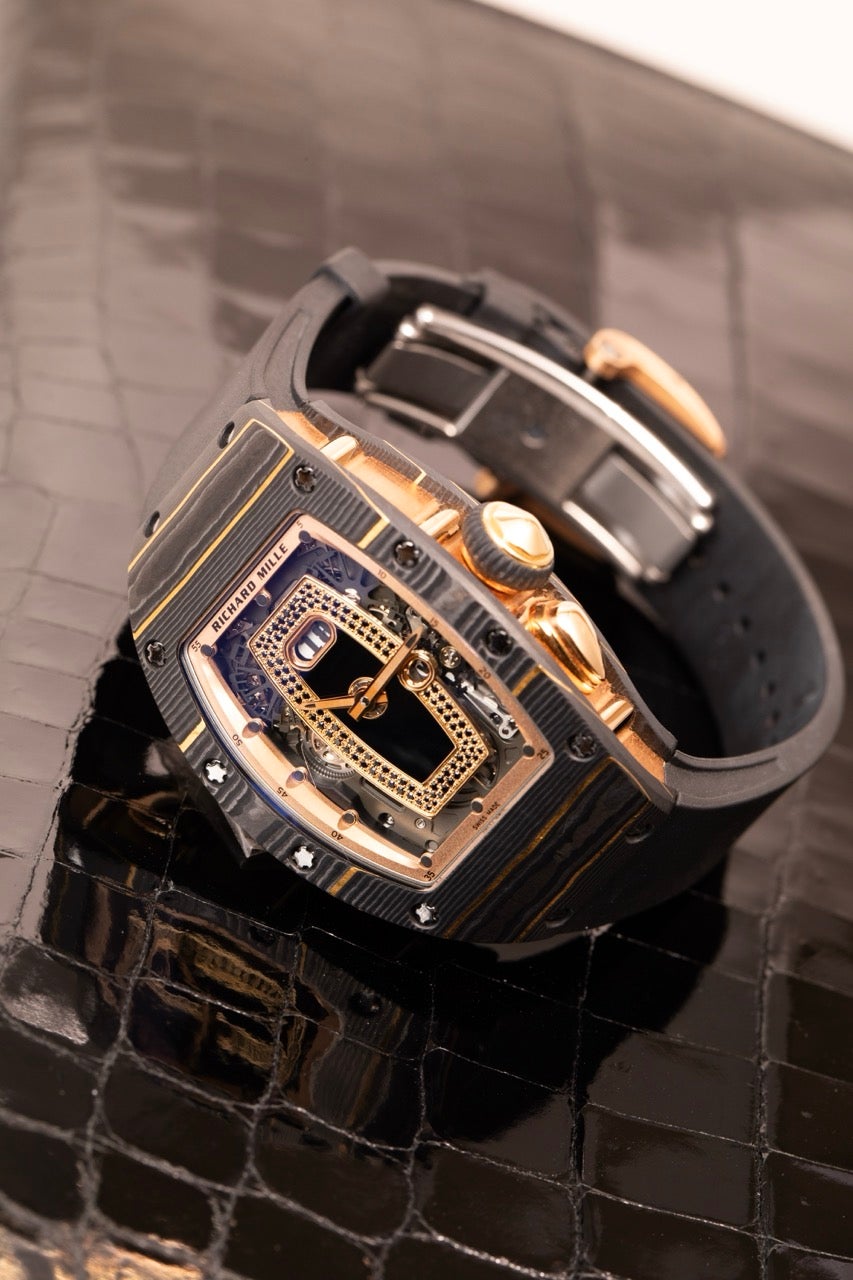 中古AB】 リシャールミル 時計 オートマチック ウイング RM037 RG CAO