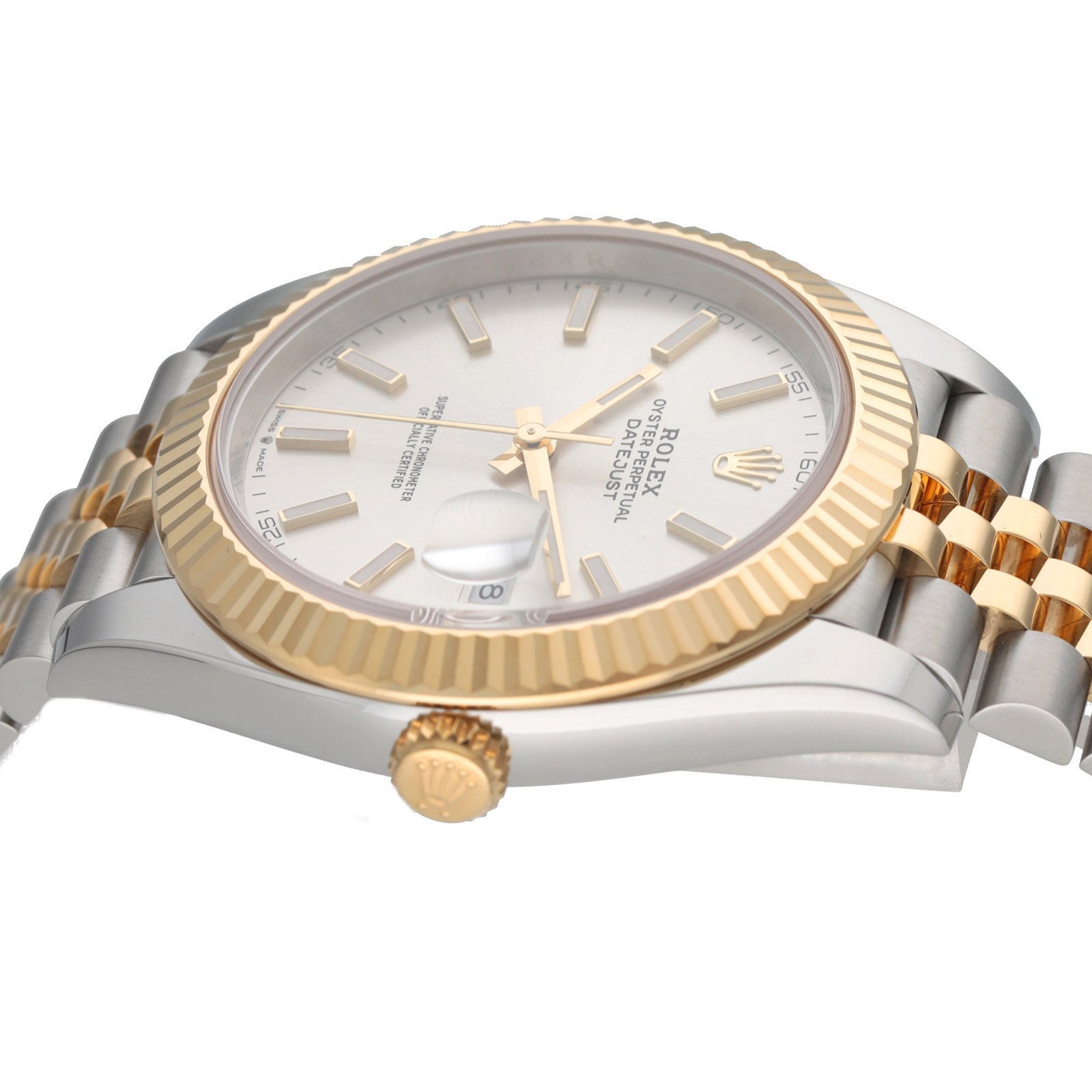 極美品✨ ROLEX ロレックス　デイトジャスト 4コマ　ゴールド　シルバー 新品】 ロレックス 時計 デイトジャスト 41 126333 シルバー文字盤